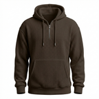 Fano Waffle Knit Half-Zip Hoodie