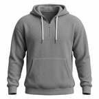 Fano Waffle Knit Half-Zip Hoodie