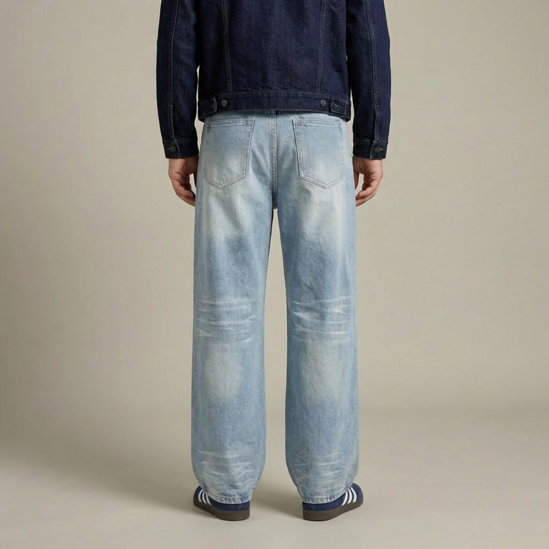 Feltre Wide Leg Wash Jeans
