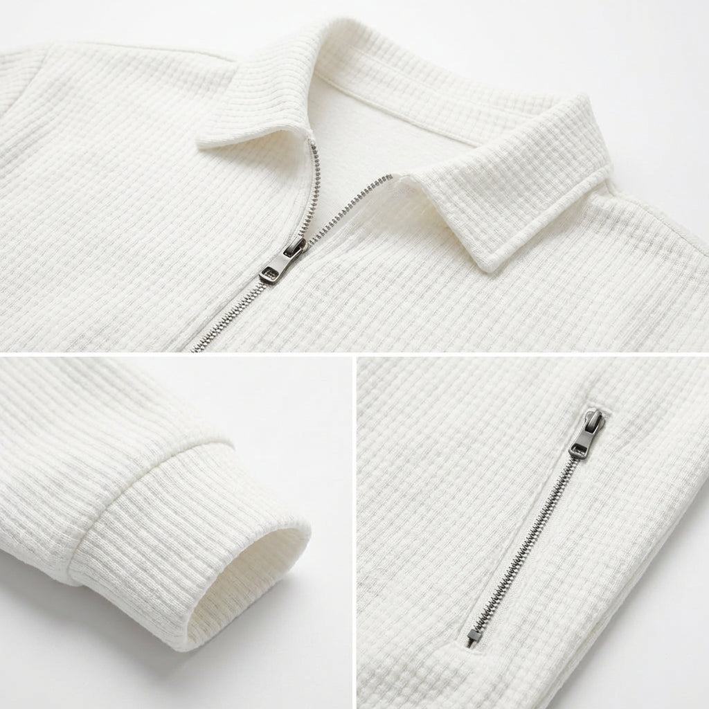 Fiorenzuola Waffle Texture Jacket