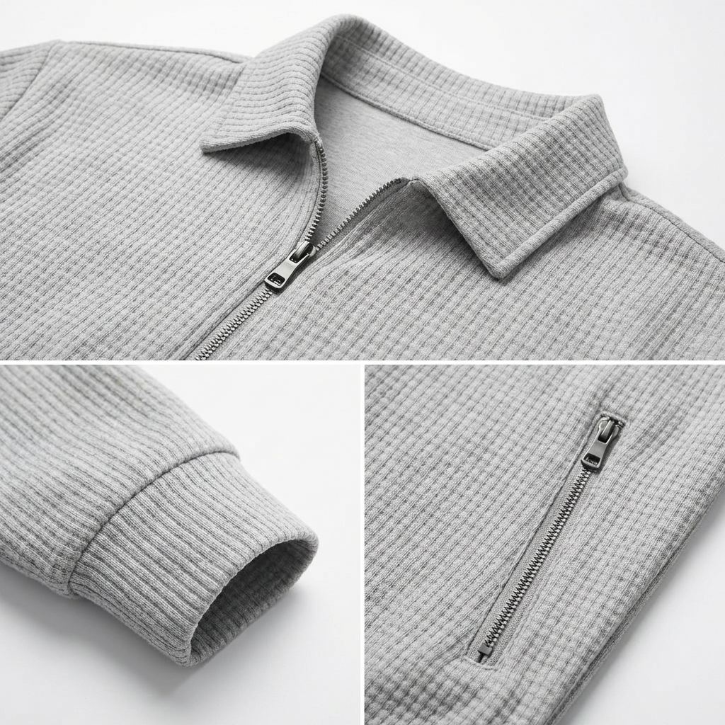 Fiorenzuola Waffle Texture Jacket