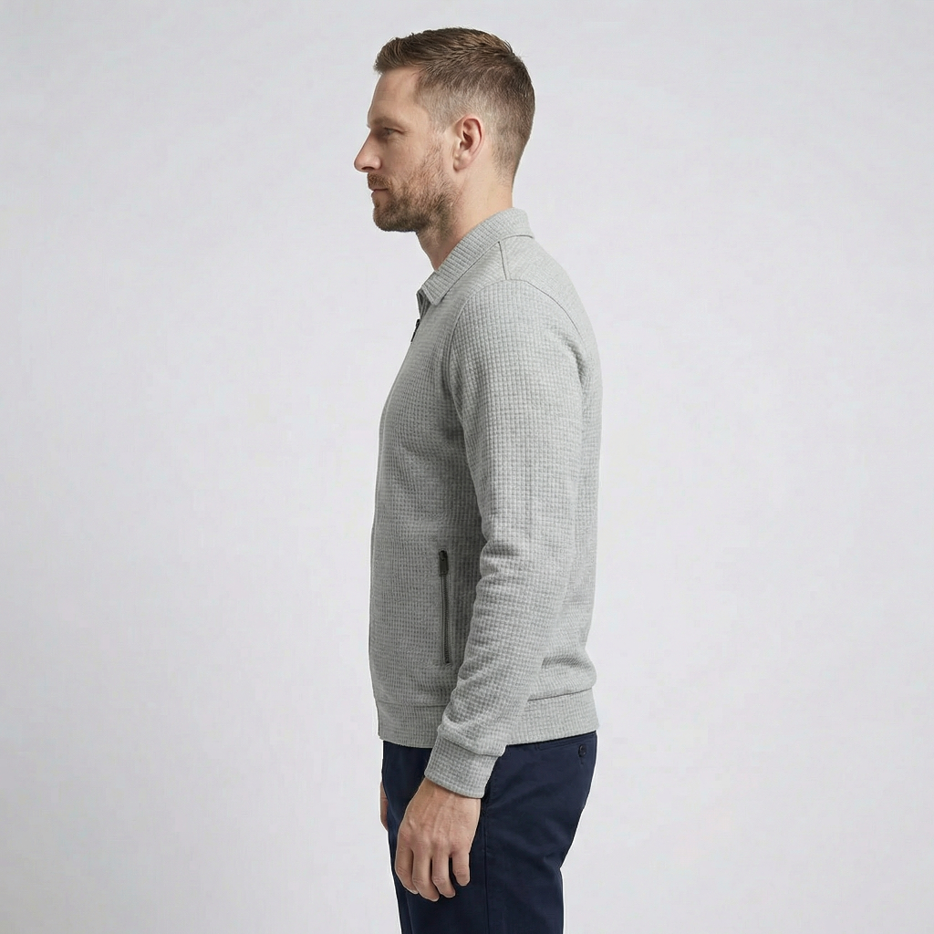 Fiorenzuola Waffle Texture Jacket
