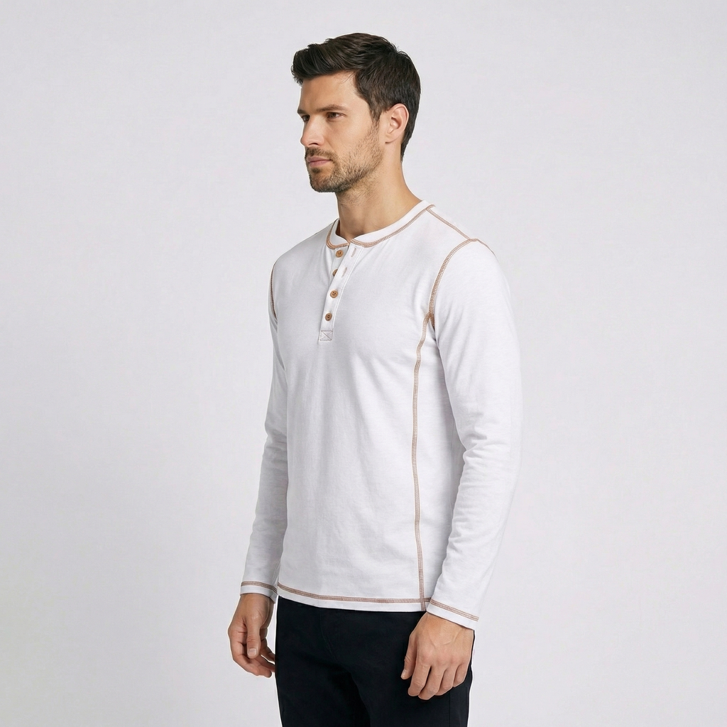 Garda Button Detail Long Sleeve