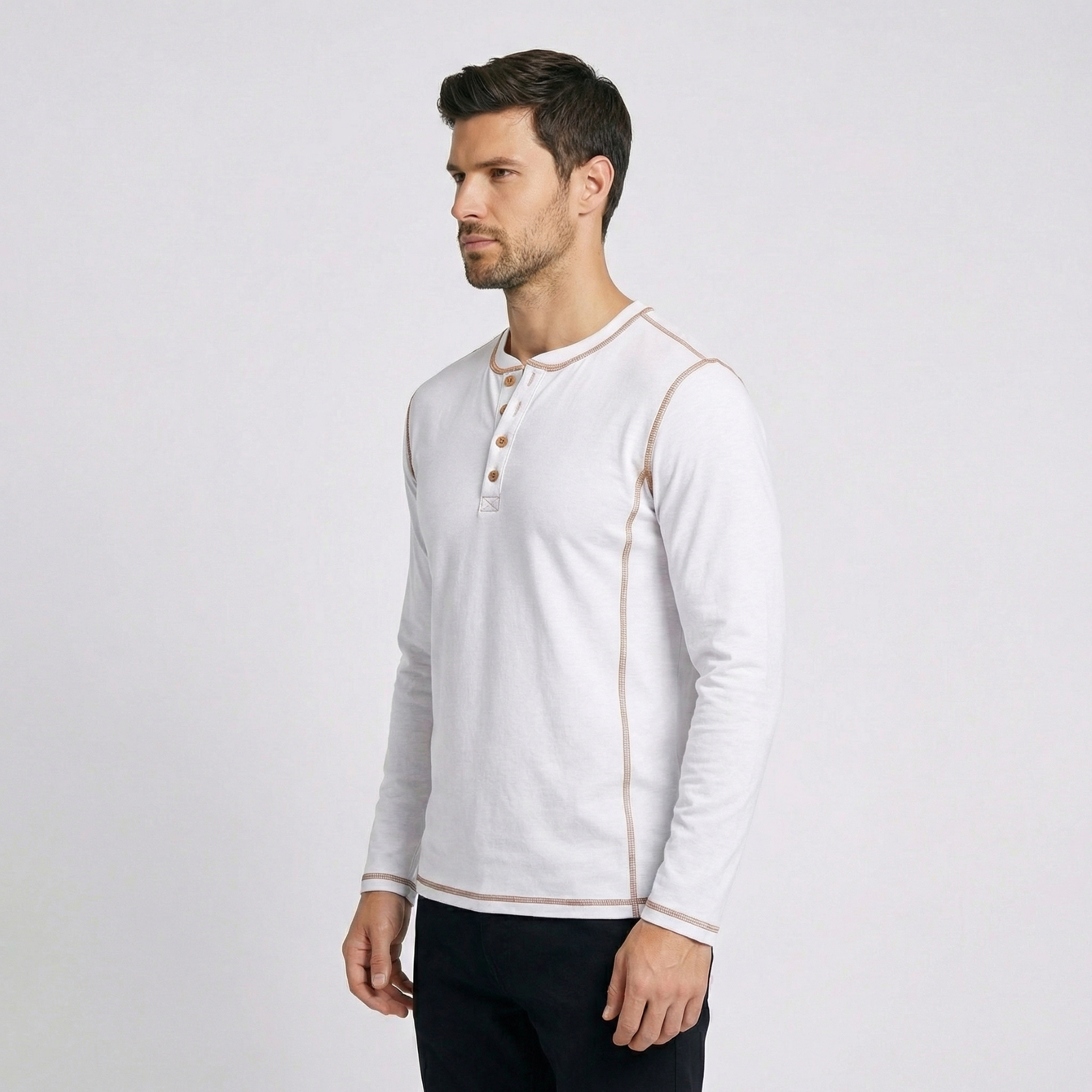 Garda Button Detail Long Sleeve