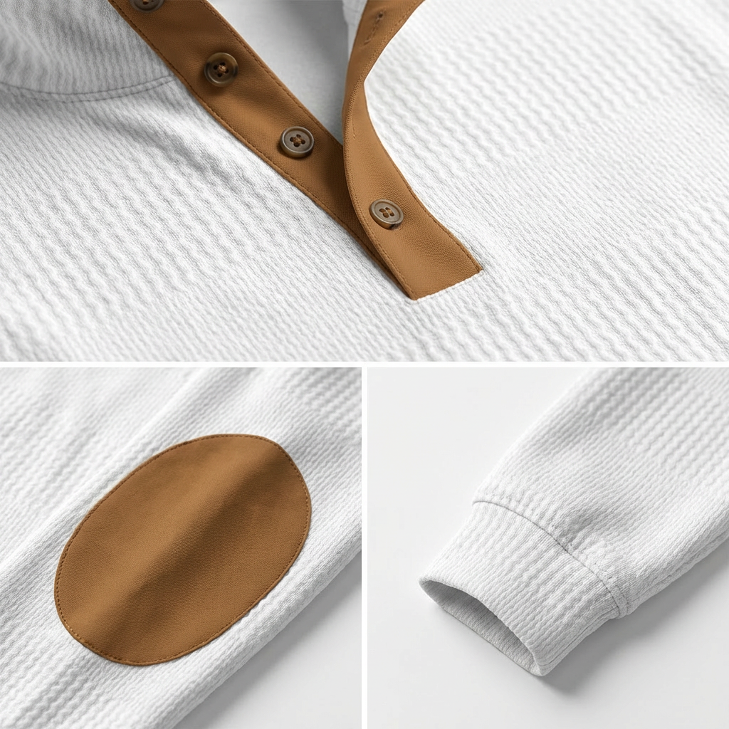 Gavelli Button Placket Sweatshirt