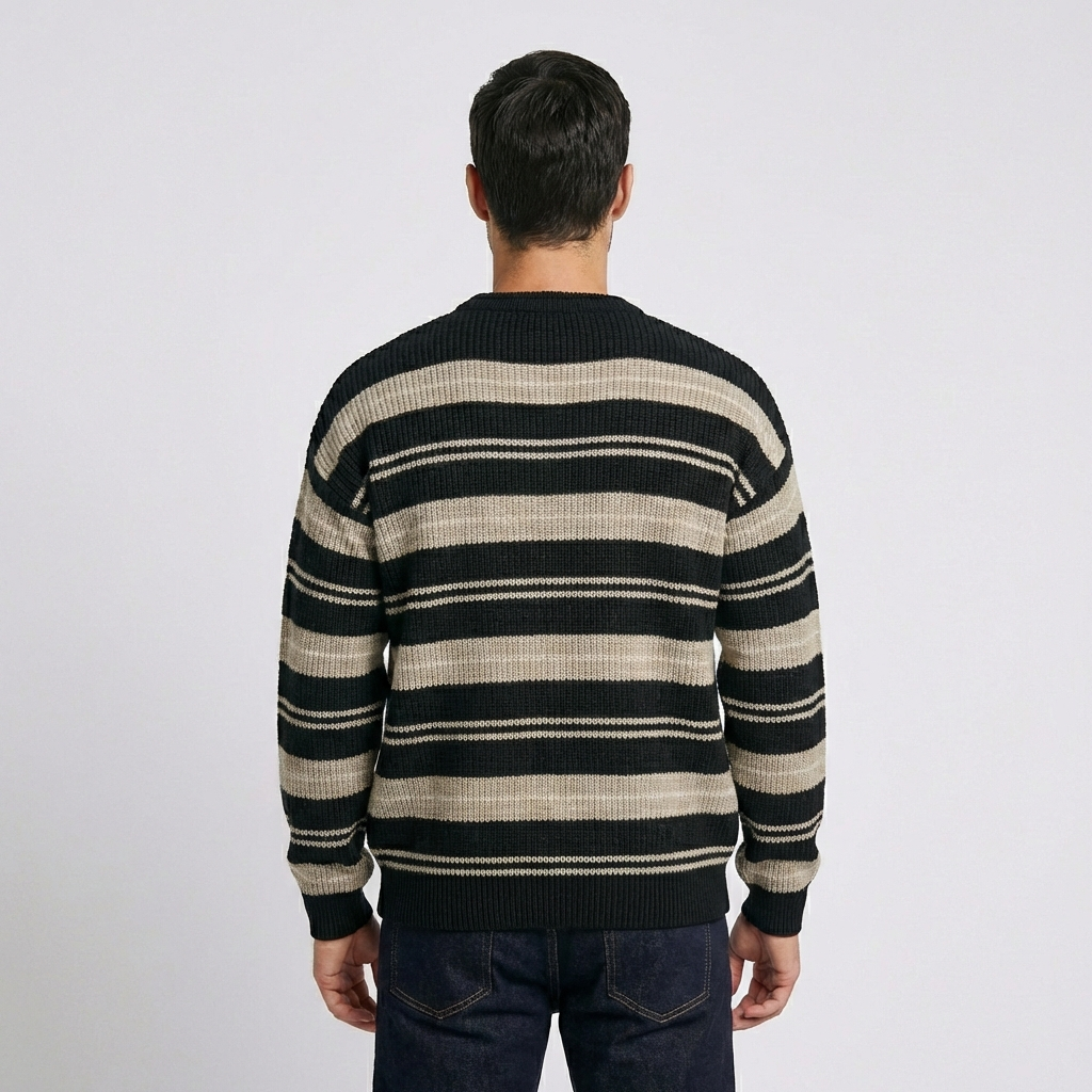 Genova Striped Knit Pullover