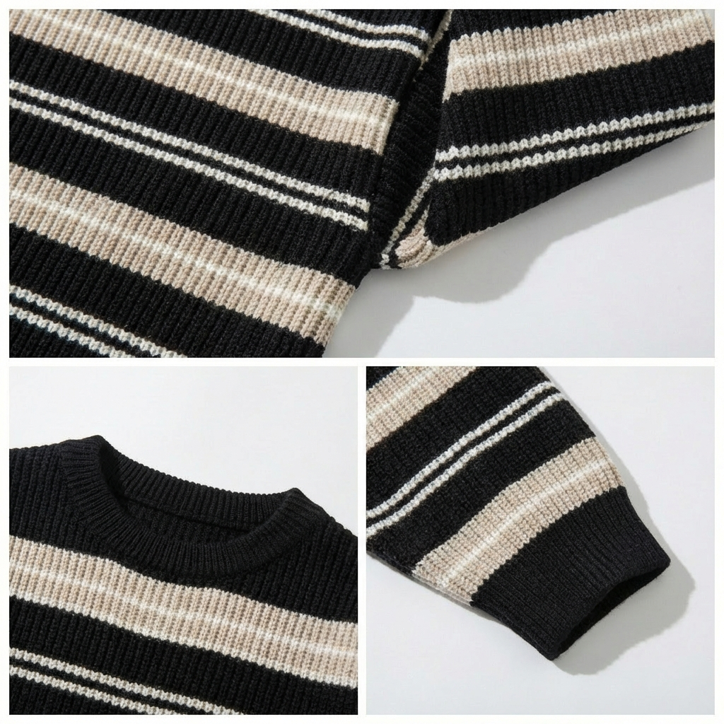 Genova Striped Knit Pullover