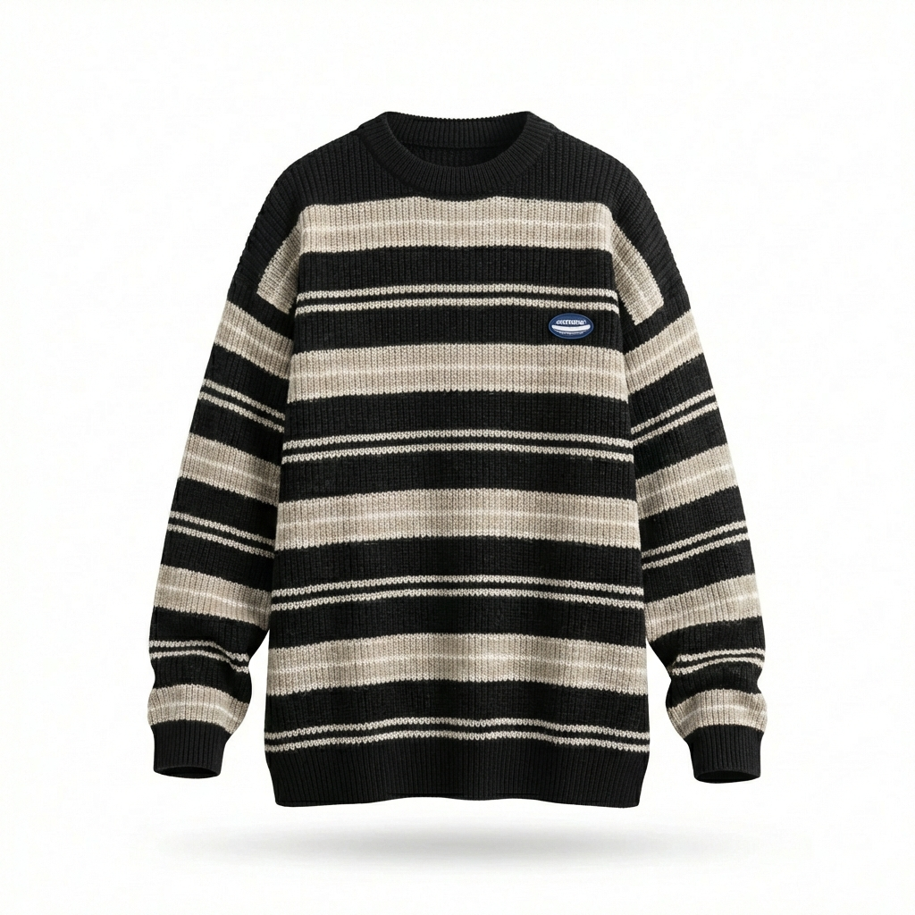 Genova Striped Knit Pullover
