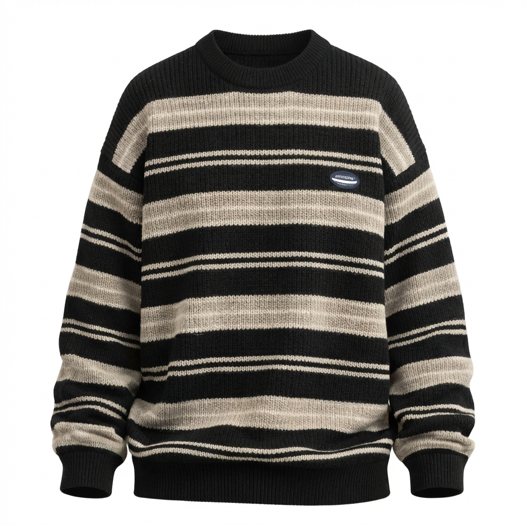 Genova Striped Knit Pullover
