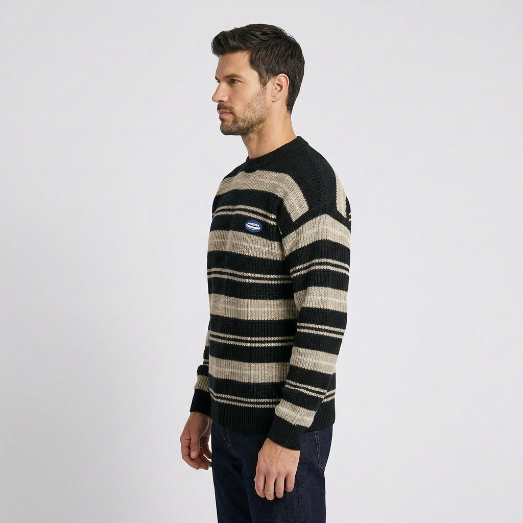Genova Striped Knit Pullover