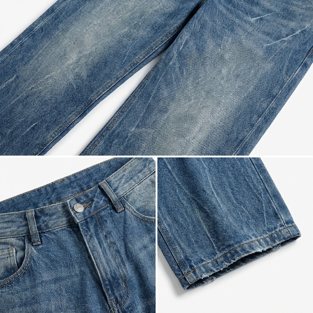 Giorgio Washed Wide Leg Jean