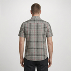 Giovanni Check Button Shirt