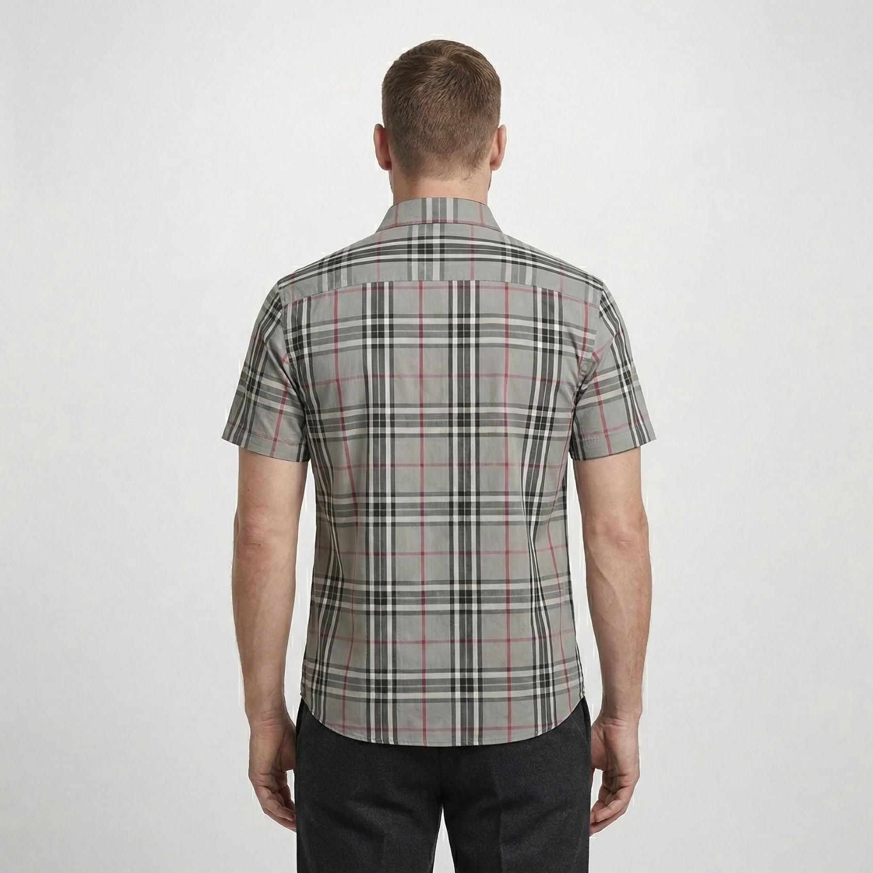 Giovanni Check Button Shirt