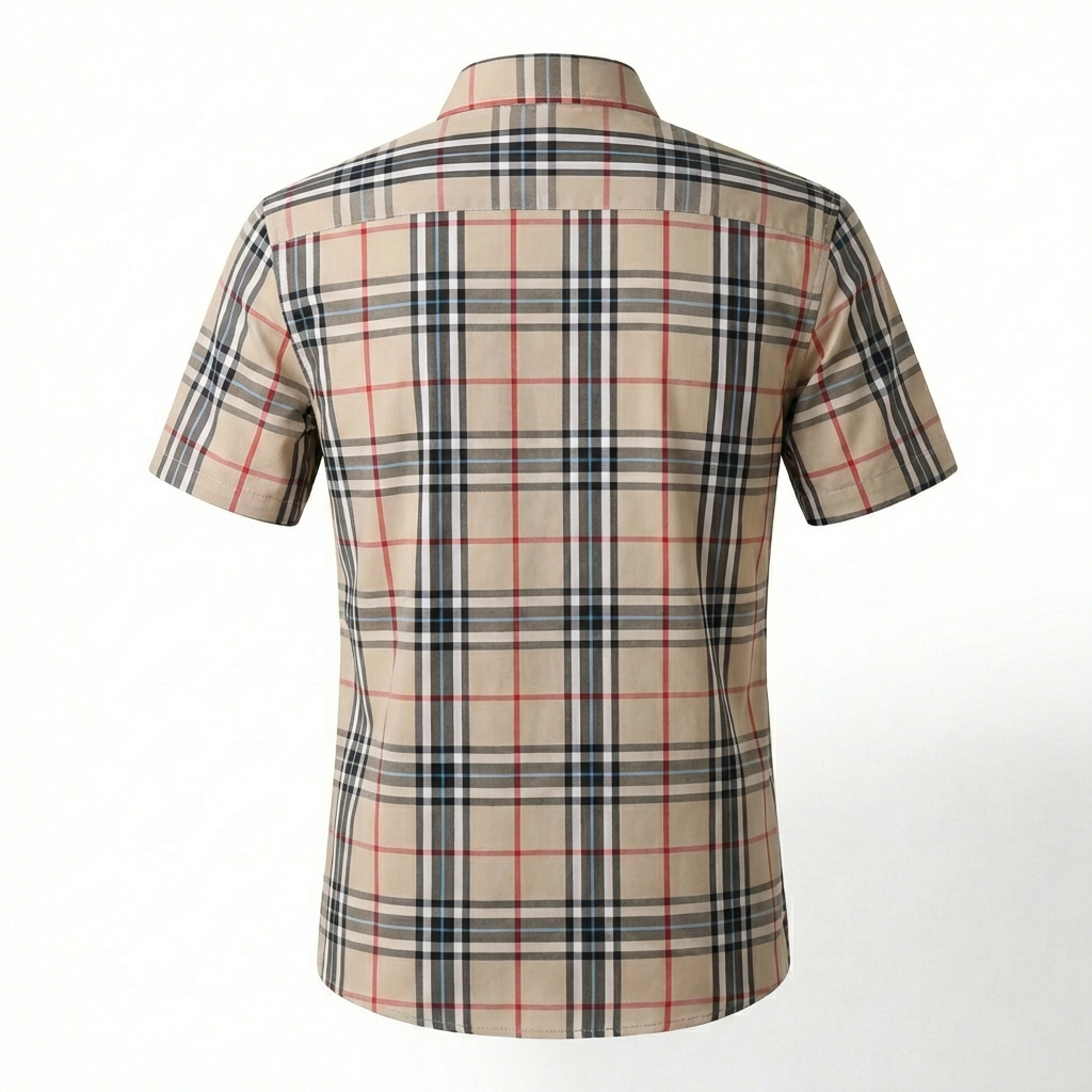 Giovanni Check Button Shirt