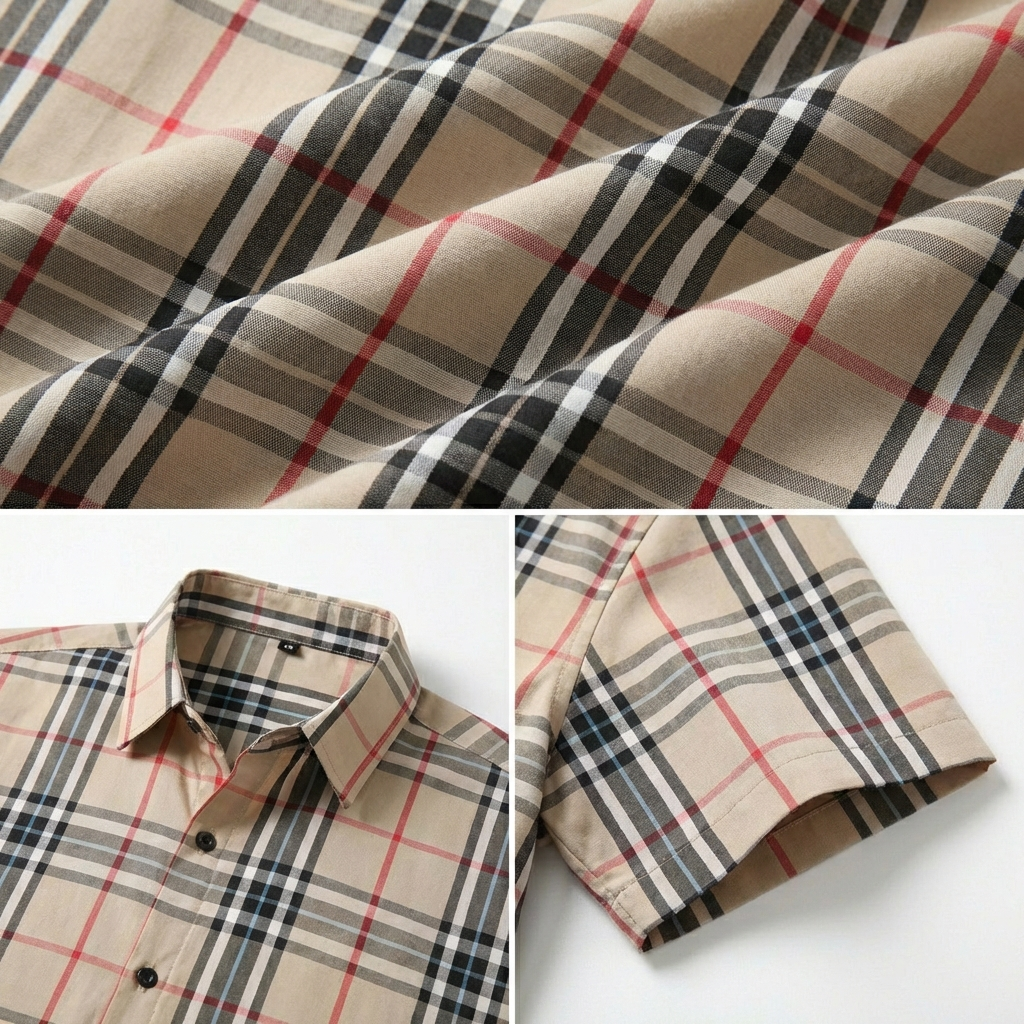 Giovanni Check Button Shirt