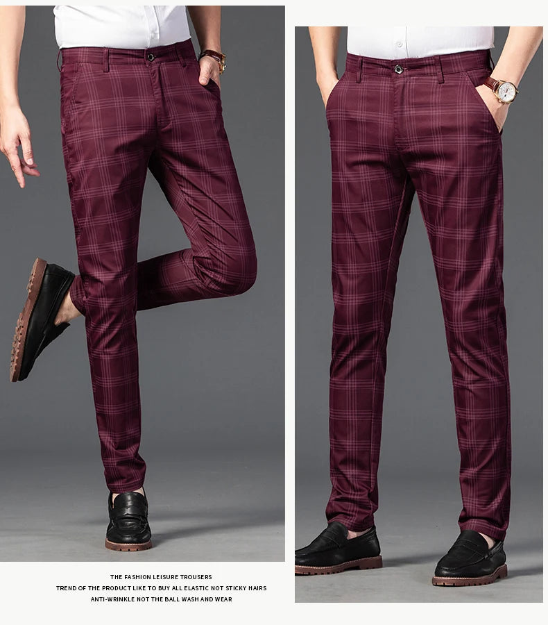 Udine Plaid Tailored Pant