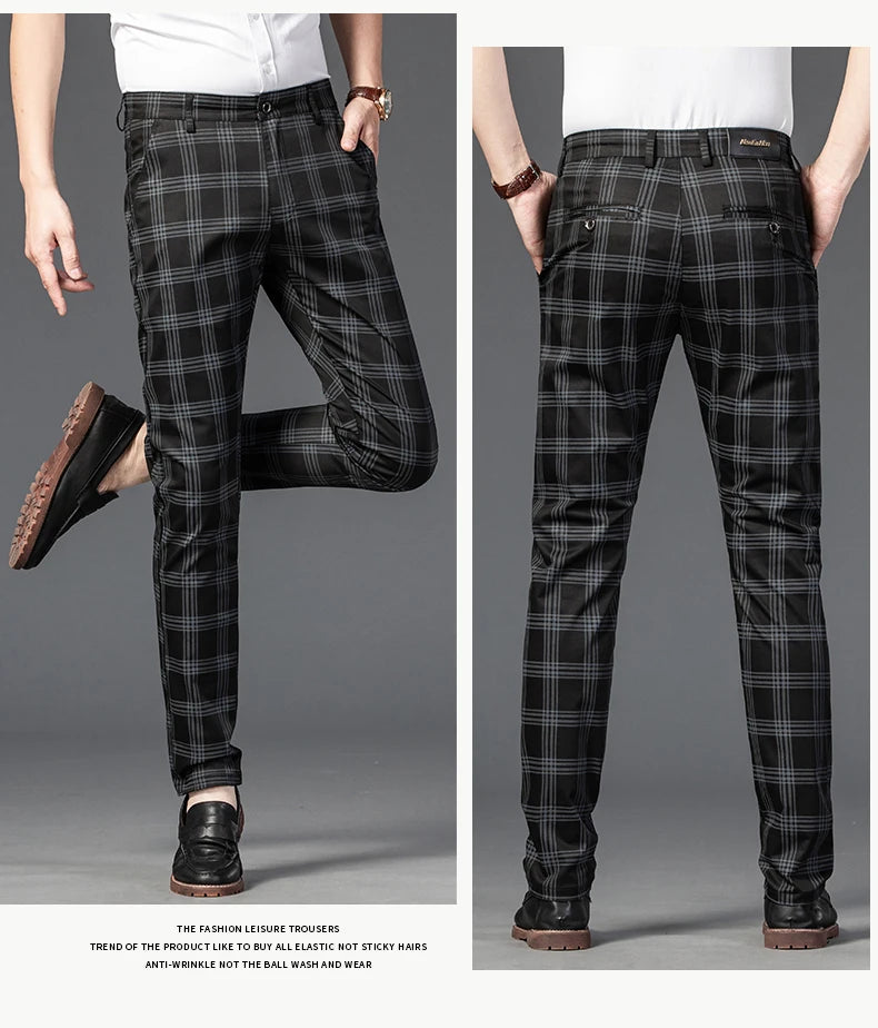 Udine Plaid Tailored Pant