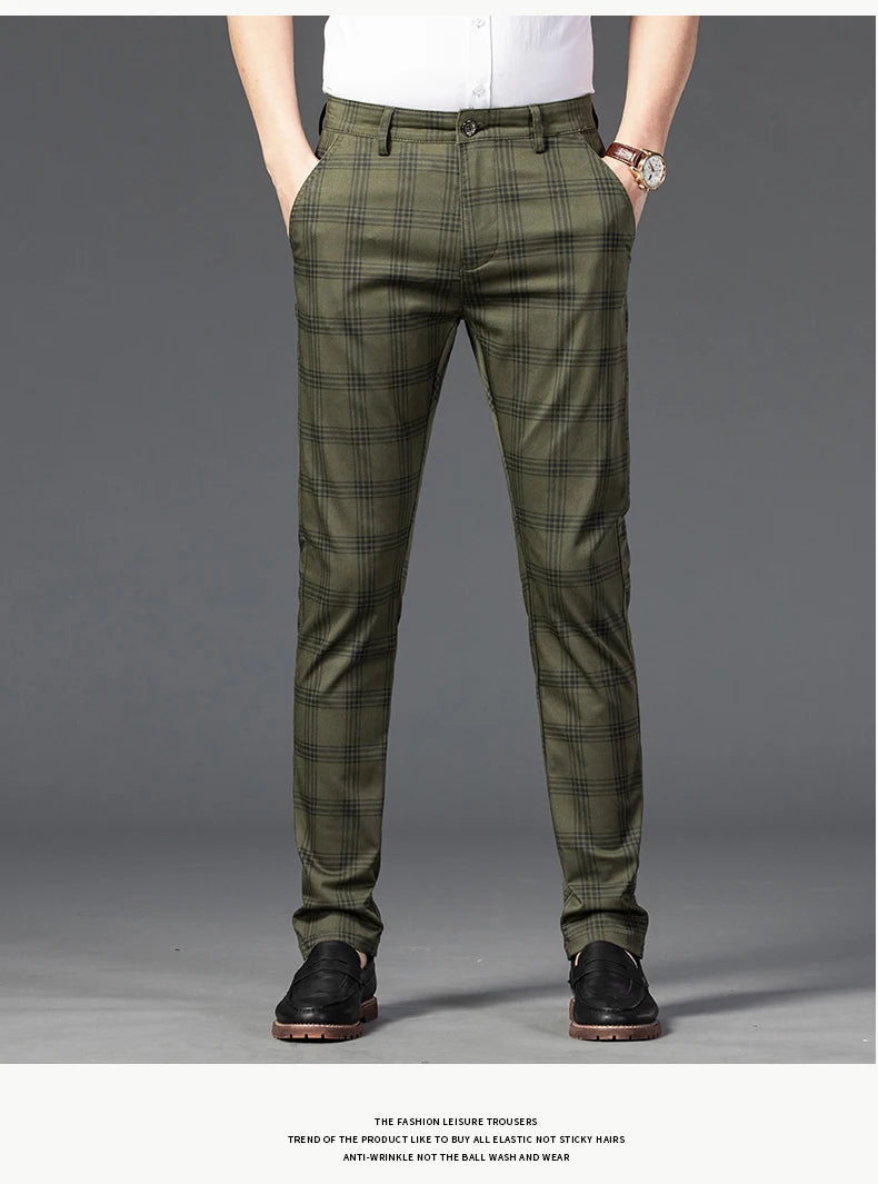 Udine Plaid Tailored Pant