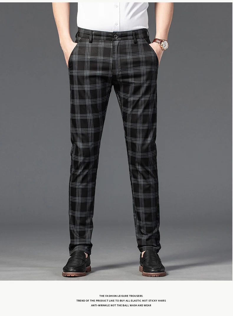 Udine Plaid Tailored Pant