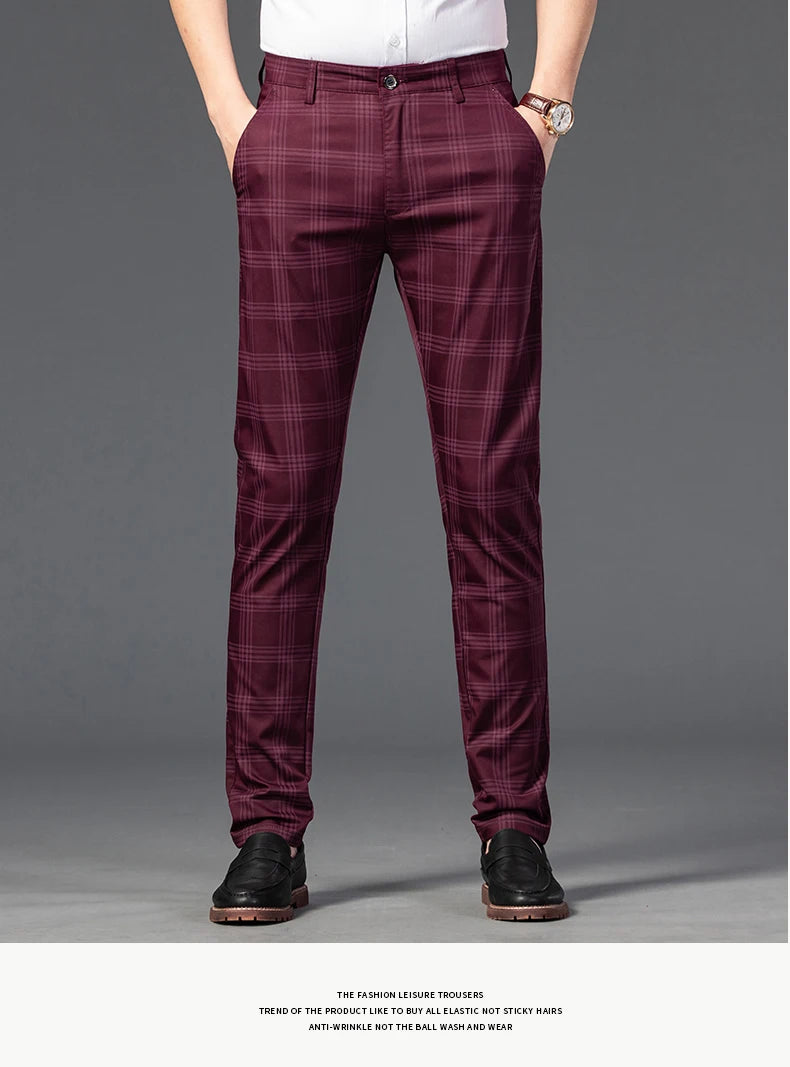 Udine Plaid Tailored Pant