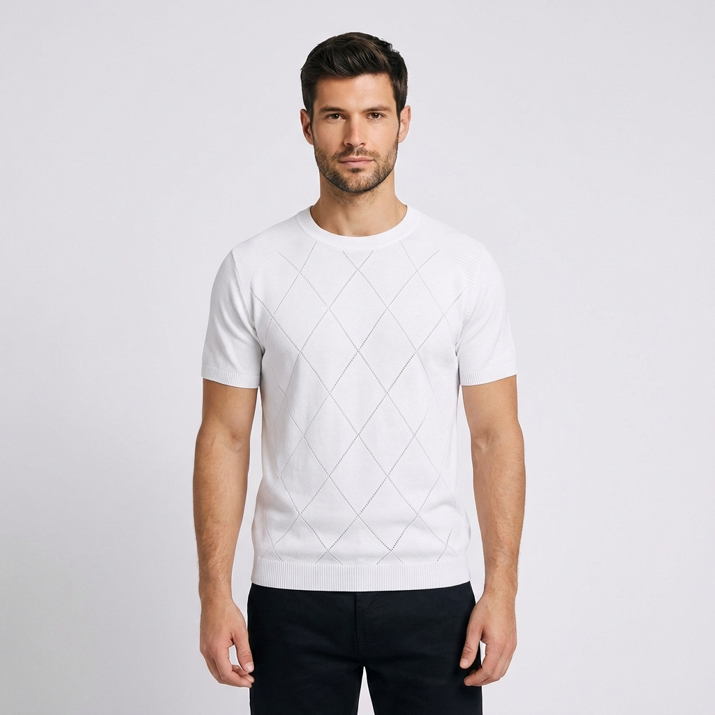 L’Aquila Diamond Knit Tee