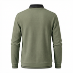 Le Marche Collared Neck Ribbed Sweater