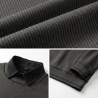 Le Marche Collared Neck Ribbed Sweater
