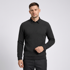 Le Marche Collared Neck Ribbed Sweater