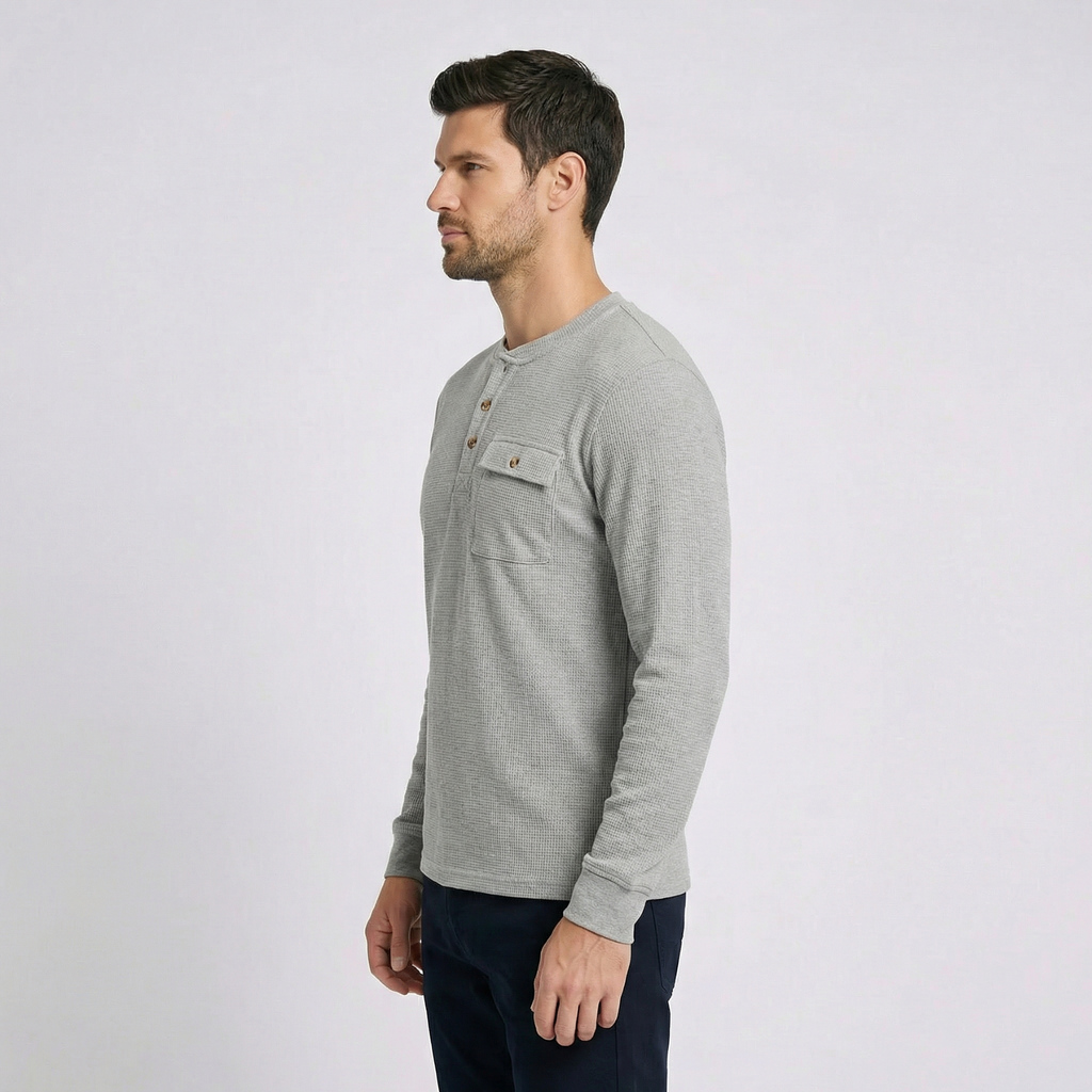 Leone Casual Henley Shirt
