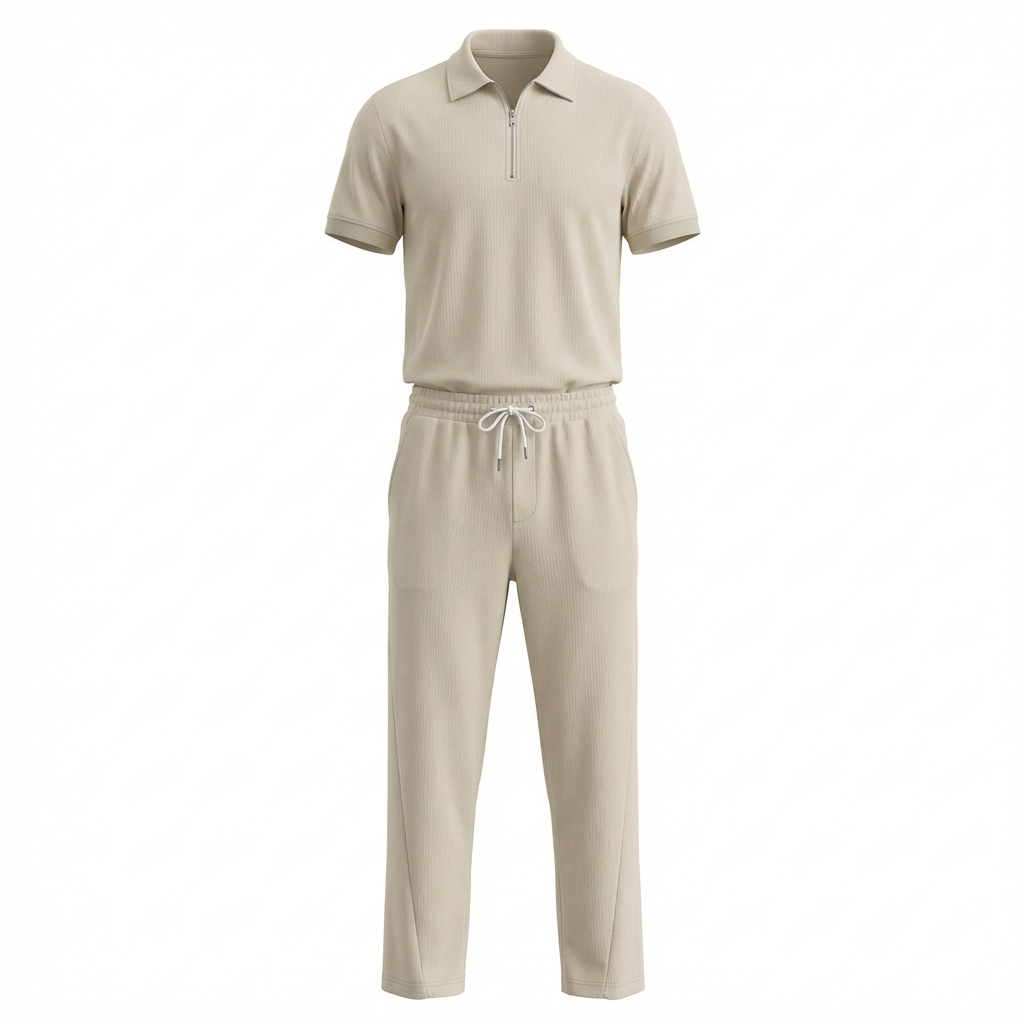 Lirento Short Sleeve Polo and Pants Set