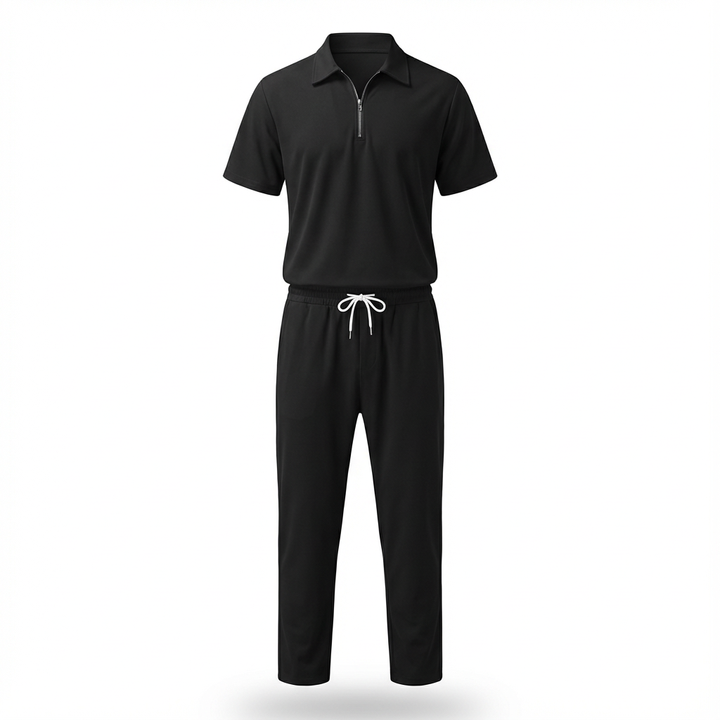 Lirento Short Sleeve Polo and Pants Set