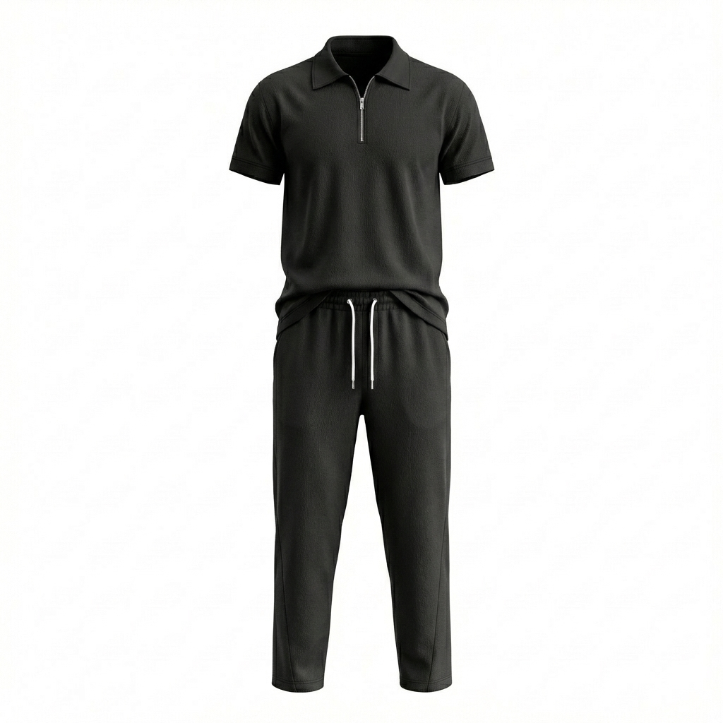 Lirento Short Sleeve Polo and Pants Set