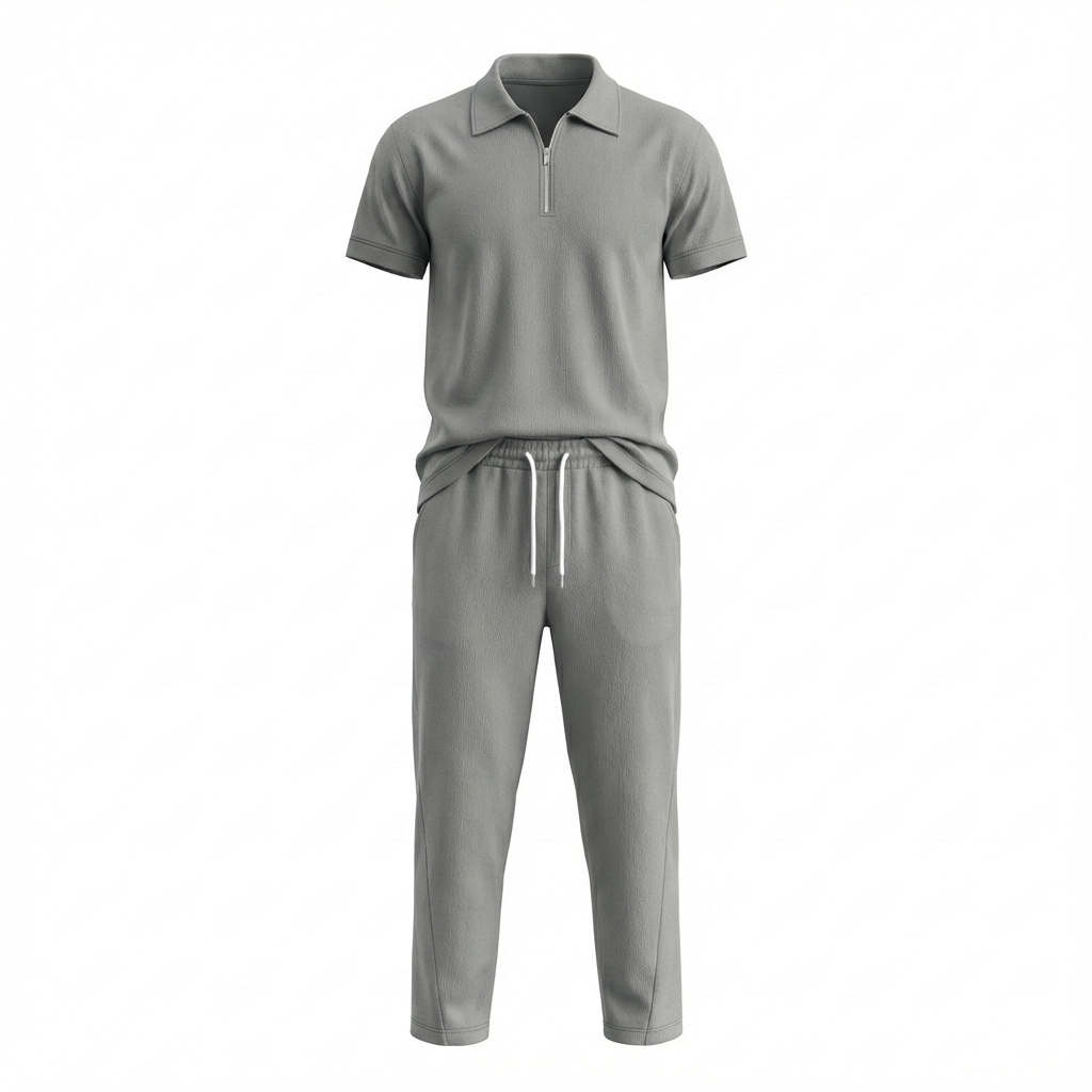Lirento Short Sleeve Polo and Pants Set