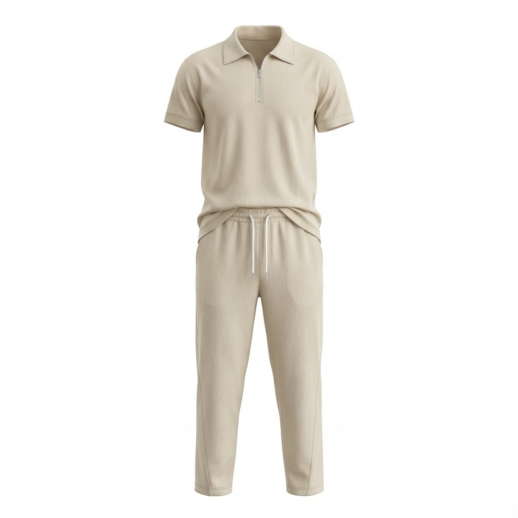 Lirento Short Sleeve Polo and Pants Set