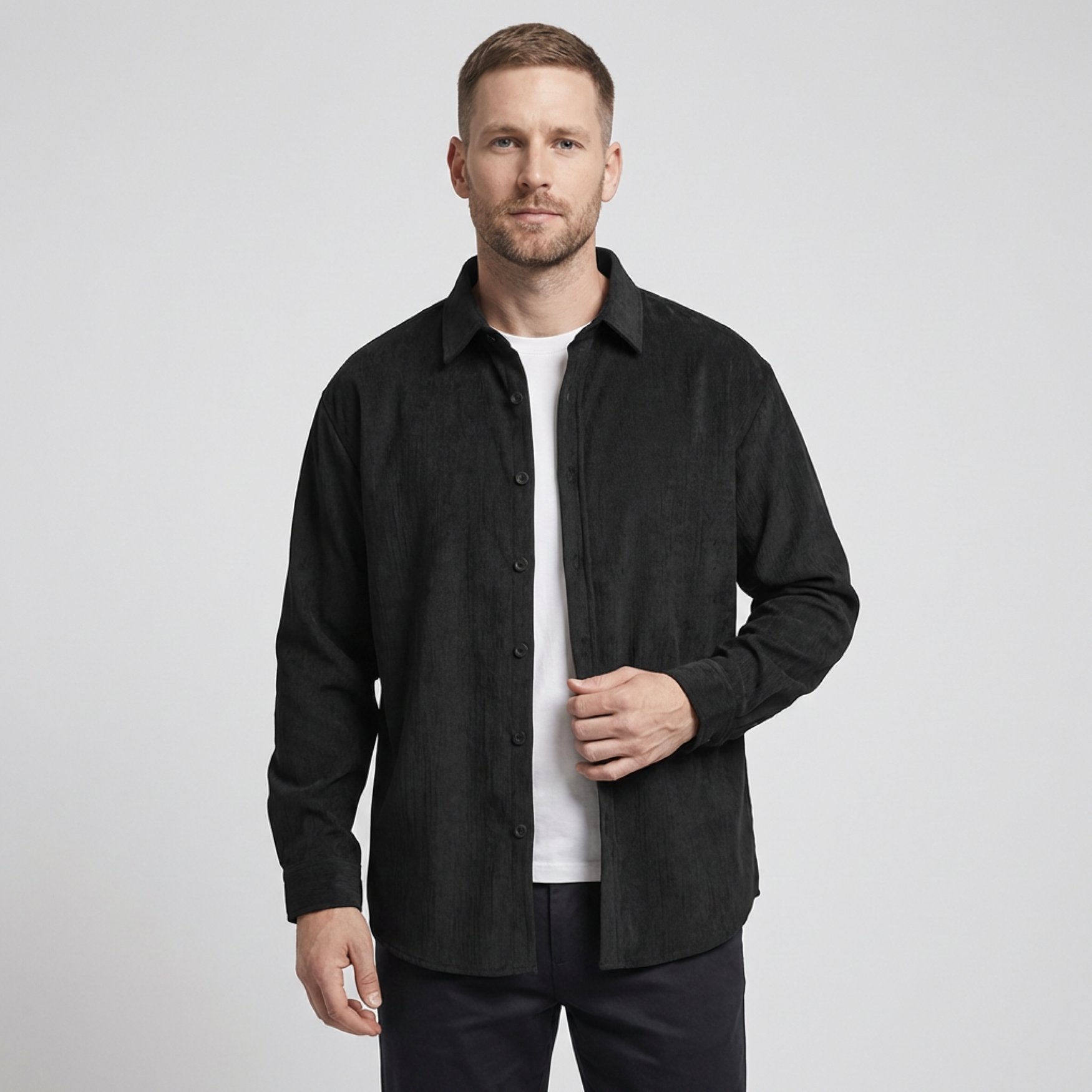 Lodrino Corduroy Button-Down Shirt