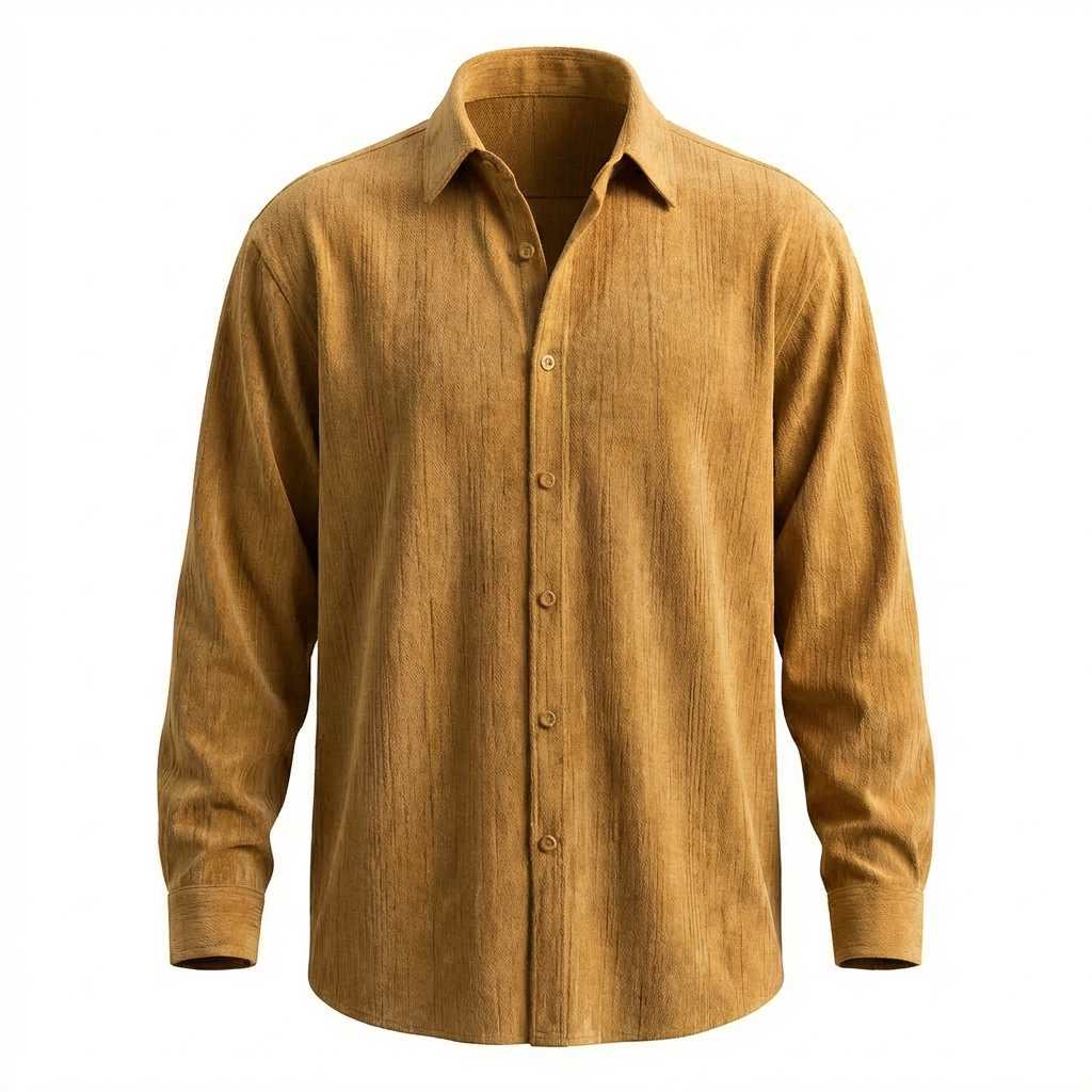 Lodrino Corduroy Button-Down Shirt