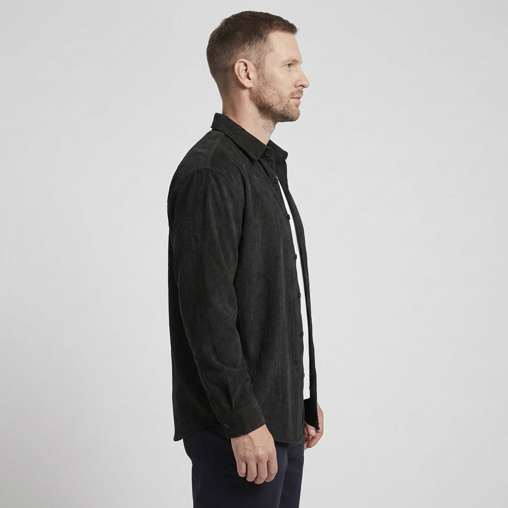 Lodrino Corduroy Button-Down Shirt