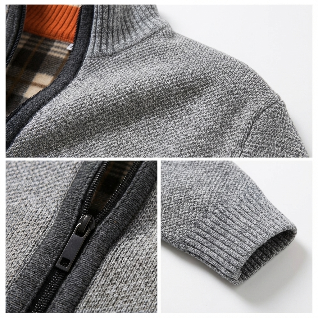 Lucera Textured Zip Cardigan