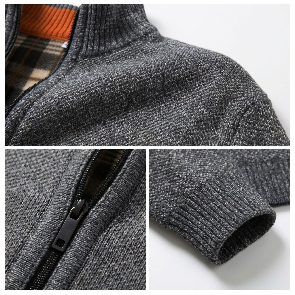 Lucera Textured Zip Cardigan