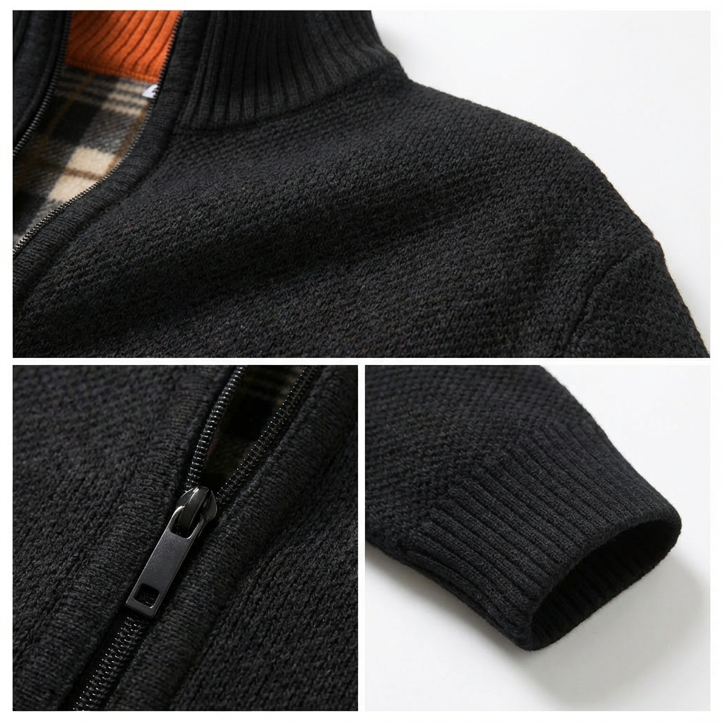 Lucera Textured Zip Cardigan