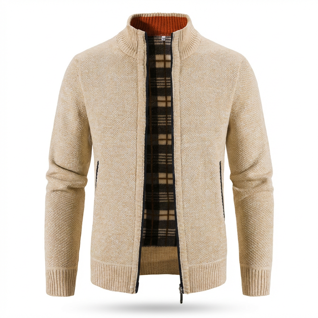 Lucera Textured Zip Cardigan