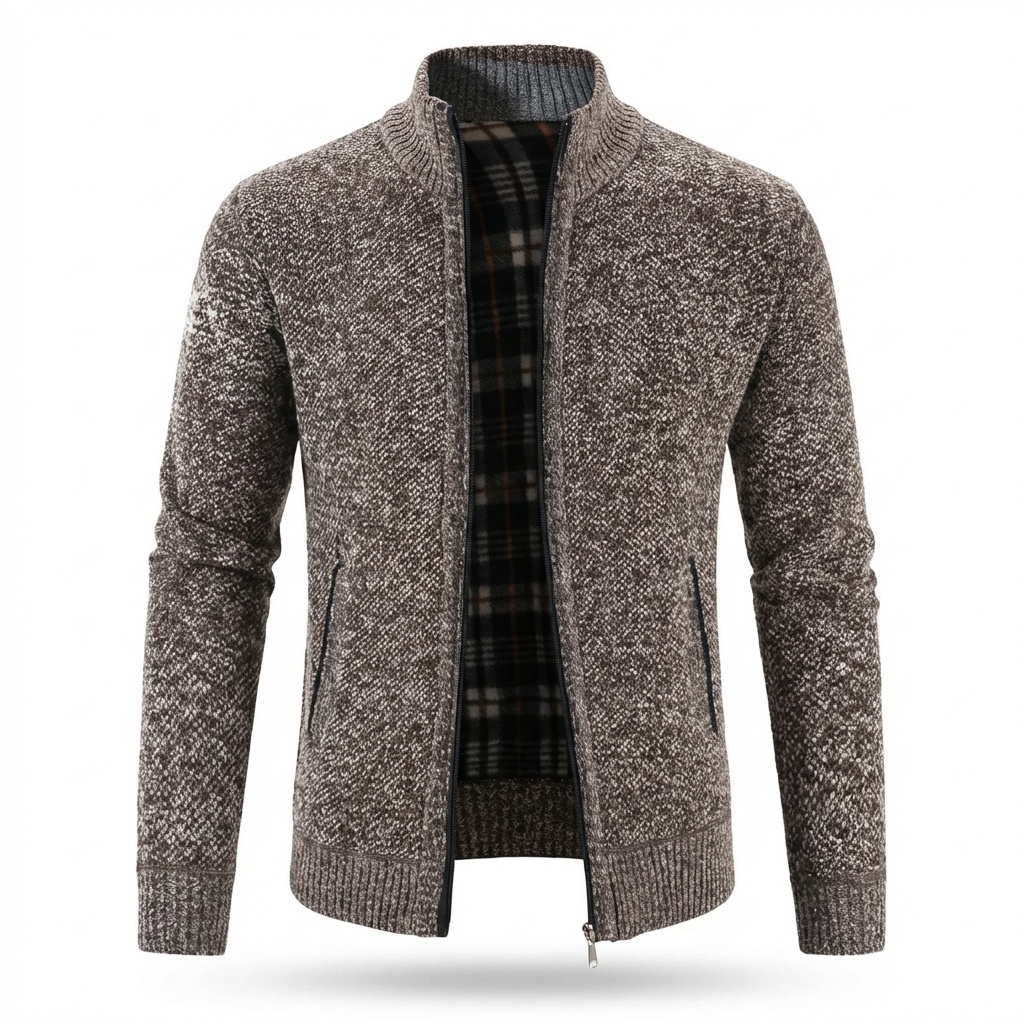 Lucera Textured Zip Cardigan