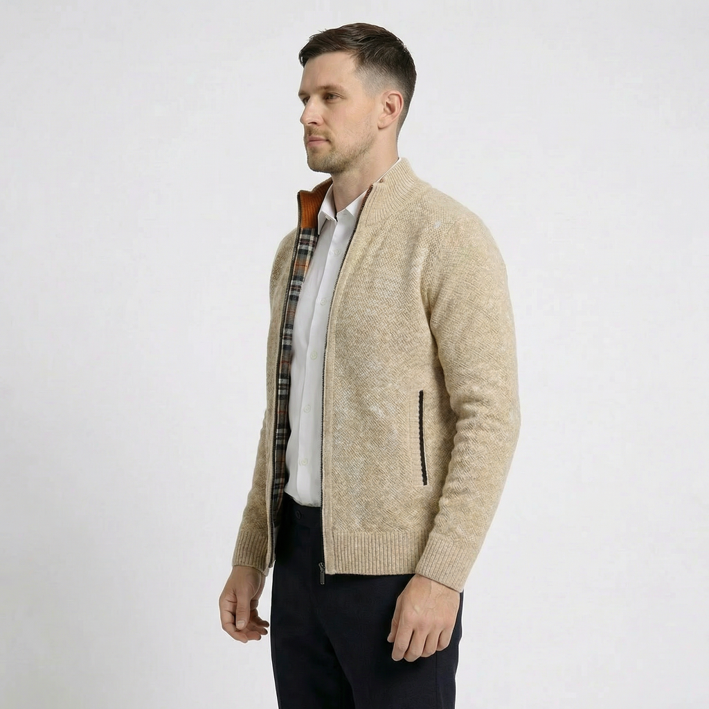 Lucera Textured Zip Cardigan
