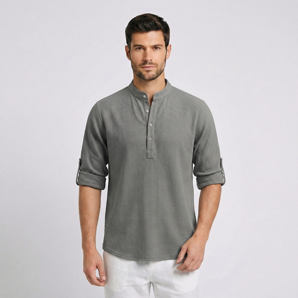 Luciano Half-Button Long Sleeve