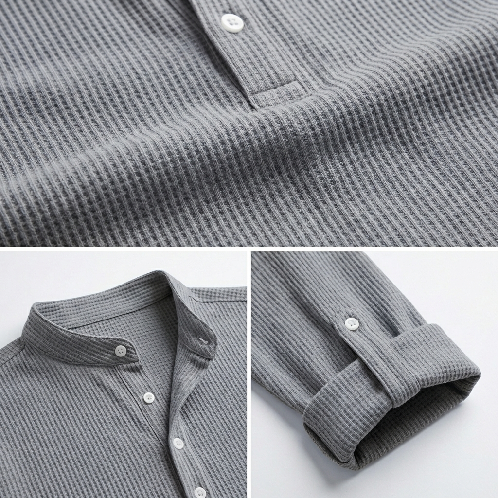 Luciano Half-Button Long Sleeve