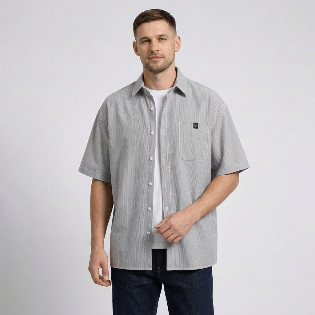 Lugano Stripe Short Sleeve Shirt