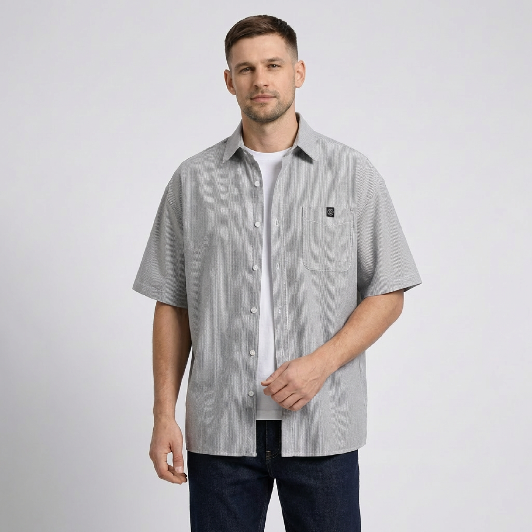 Lugano Stripe Short Sleeve Shirt