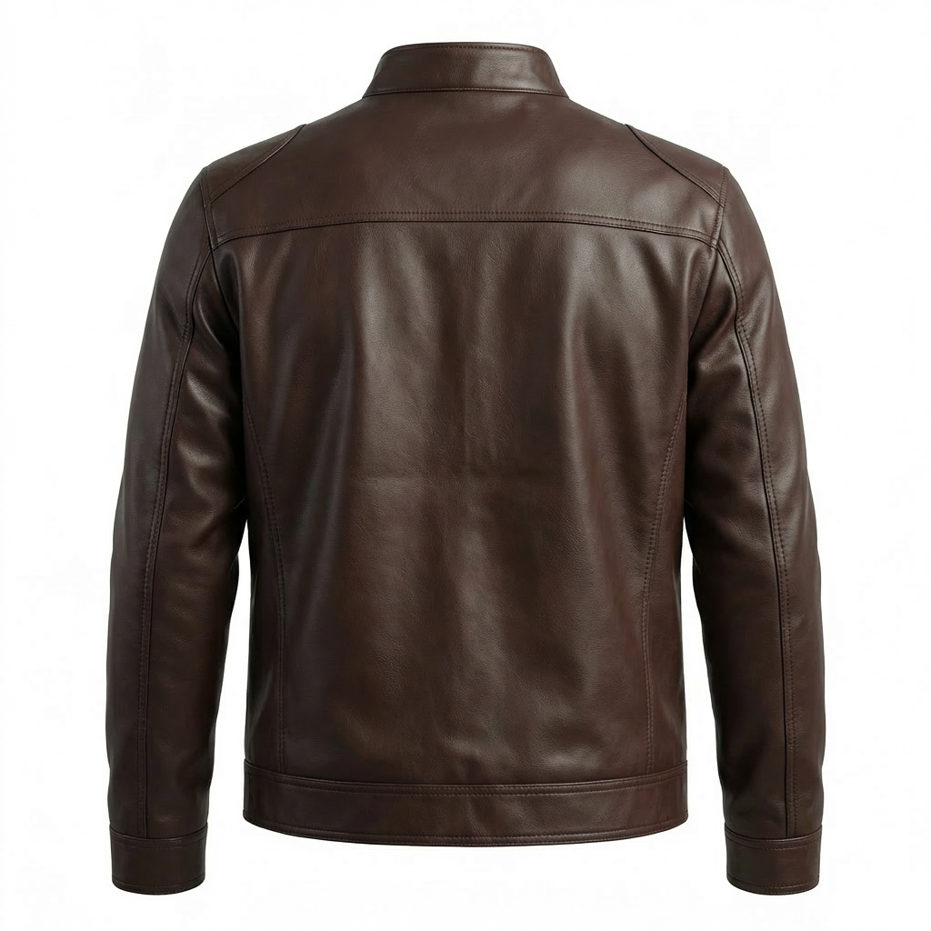 Marsala Urban Moto Leather Jacket
