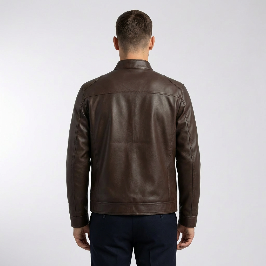 Marsala Urban Moto Leather Jacket