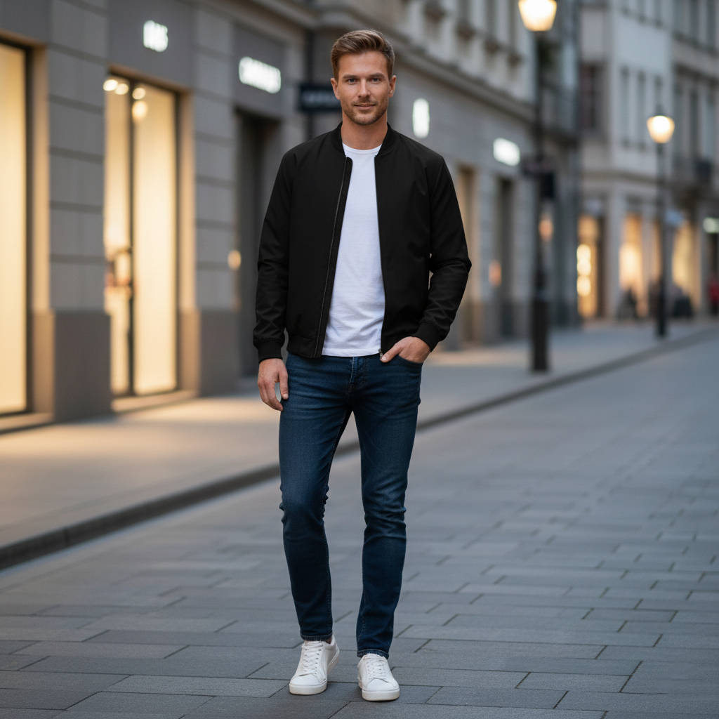 Modena Minimalist Bomber Jacket